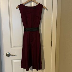 Bridesmay - burgundy flare swing dress with strap - size medium - never worn